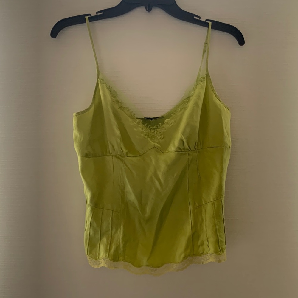 Green lace tank!